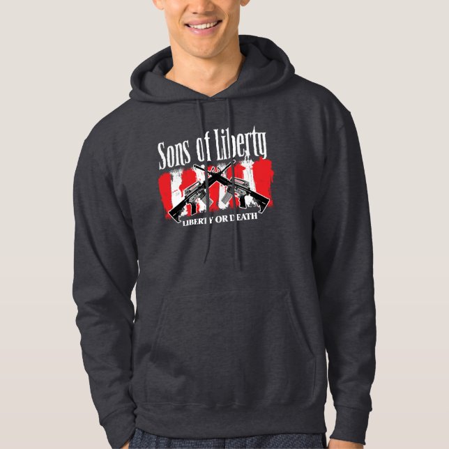 Sons of Liberty LIBERTY OR DEATH one-sided hoodie (Front)