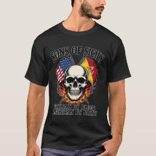 Sons of Sicily Sicilian by Blood American by Birth T-Shirt