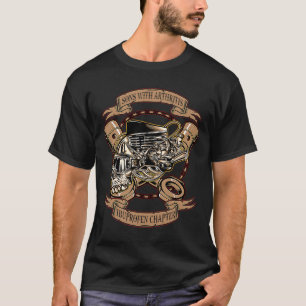 Sons With Arthritis Ibuprofen Chapter  Biker Skull T-Shirt