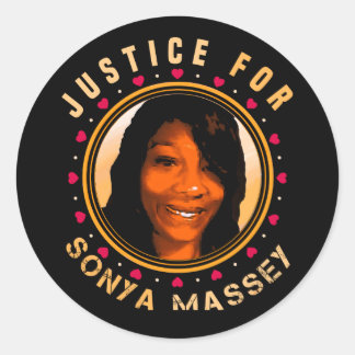 Sonya Massey tribute Classic Round Sticker