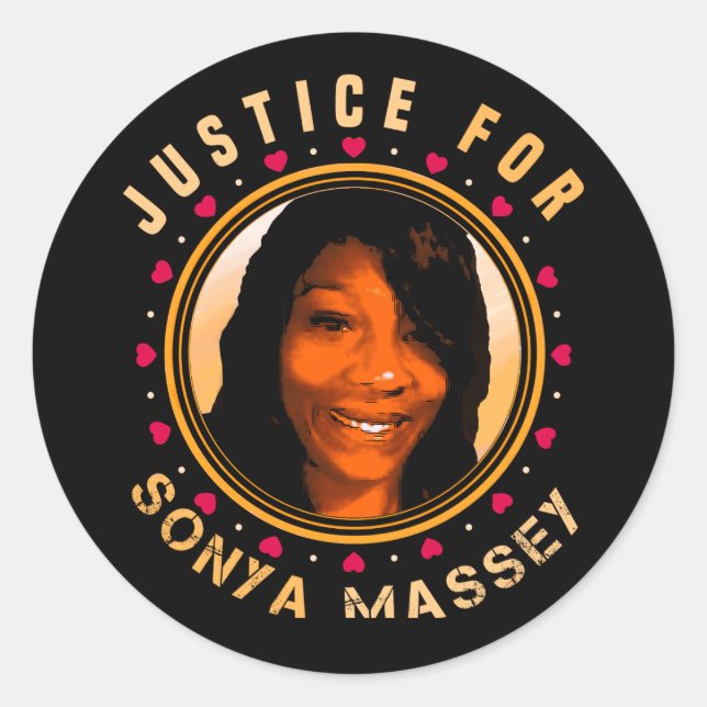 Sonya Massey tribute Classic Round Sticker (Front)