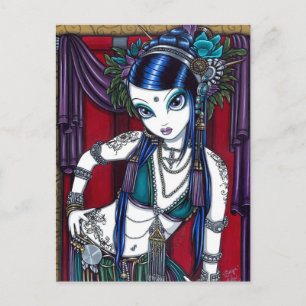 "Sonya" Tribal Fusion Belly Dancer Postcard