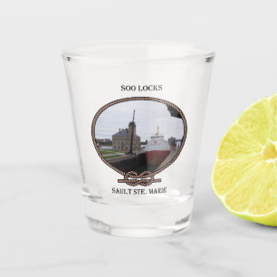 Soo Locks rope shot glass