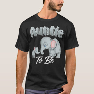 Soon Auntie To Be Elephants For Baby Shower Gender T-Shirt