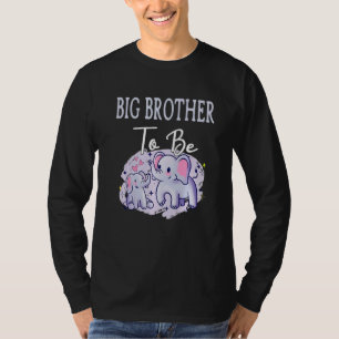 Soon Big Brother To Be Elephants Baby Shower Gende T-Shirt