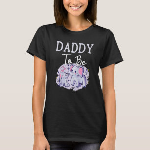 Soon Daddy To Be Elephants For Baby Shower Gender T-Shirt