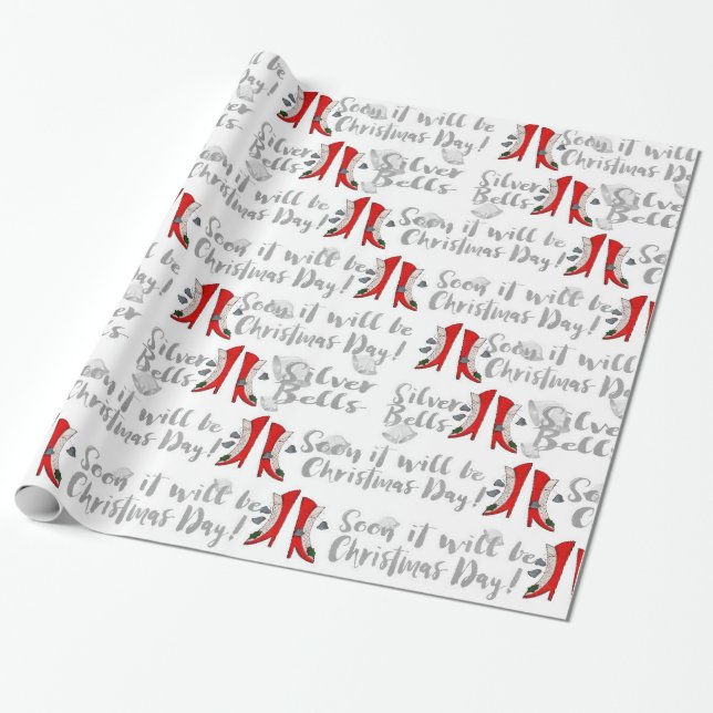 Soon It Will be Christmas Day! Wrapping Paper (Unrolled)