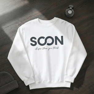 SOON Minimal Statement Hoodie – Clean White