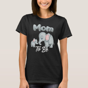 Soon Mum To Be Elephants For Baby Shower Gender Re T-Shirt