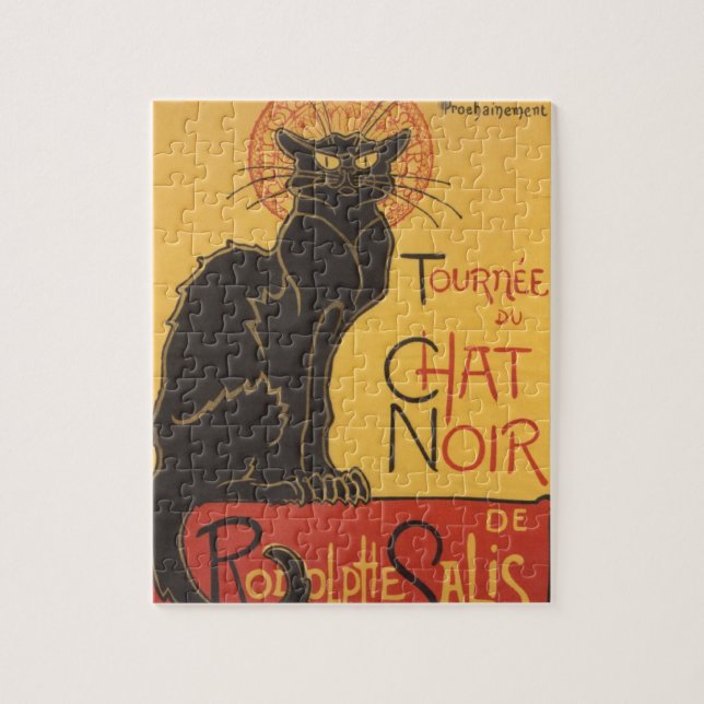 Soon, the Black Cat Tour by Rodolphe Salis Jigsaw Puzzle (Vertical)