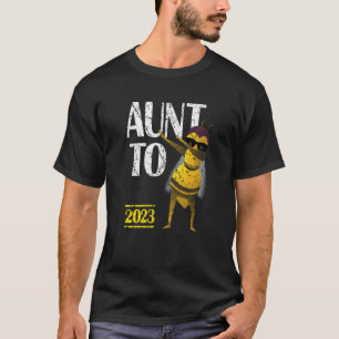 Soon To Be Aunt Vintage Dabbing Bee  Aunt To Be 20 T-Shirt