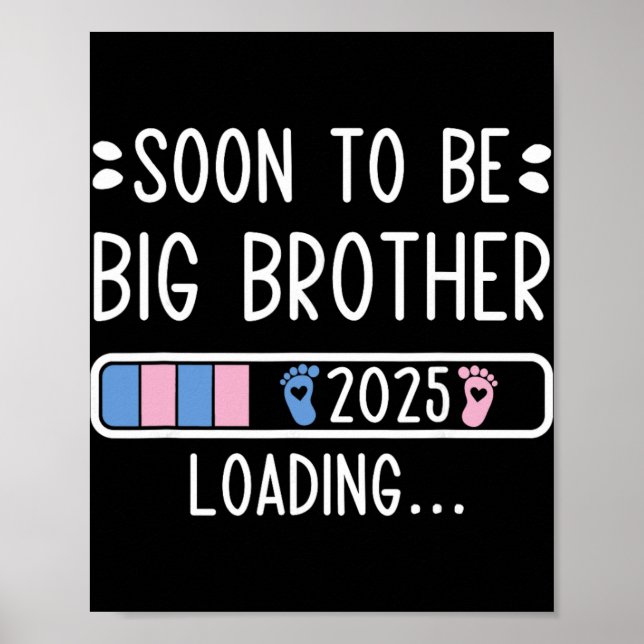 Soon To Be Big Brother 2025 Loading Pregnancy Anno Poster (Front)