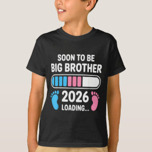 Soon To Be Big Brother 2026 New First Time Brother T-Shirt