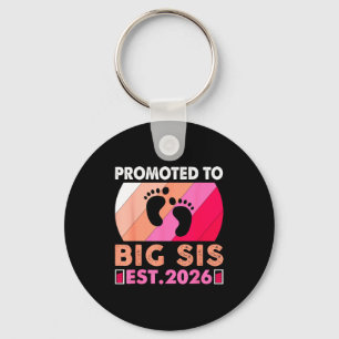 Soon To Be Big Sister 2026 Funny Promoted To Big S Key Ring