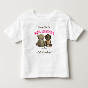 Soon to Be Big Sister Pregnancy Announcement Toddler T-Shirt