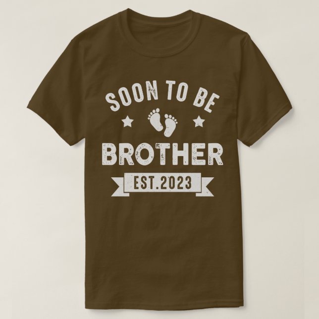 Soon To Be Brother 2023 First Time Big Brother You T-Shirt (Design Front)