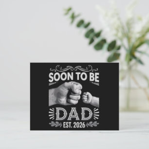 Soon to be Dad 2026 Pregnancy Announcement Postcard