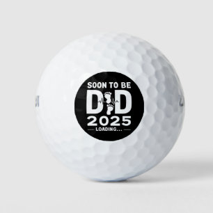 Soon To Be Dad Est 2025 New Dad To Be  Golf Balls