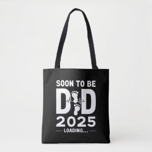 Soon To Be Dad Est 2025 New Dad To Be  Tote Bag