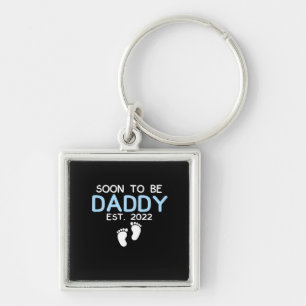 Soon To Be Daddy 2022 Father's Day First Time Key Ring