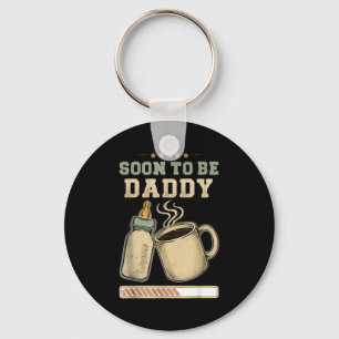 Soon To Be Daddy, Coffee Baby Announcement, Expect Key Ring