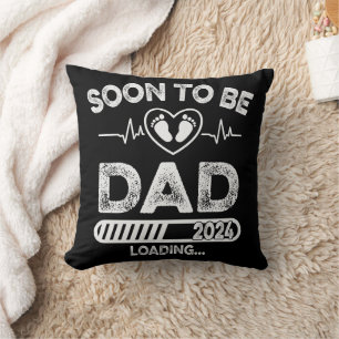 Soon to Be Daddy Est 2024 Father's Day Cushion