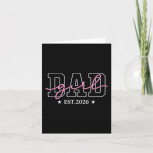 Soon to Be Daddy of Baby Girl 2026 New Dad 2026 Card
