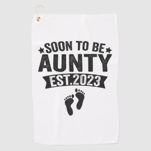 Soon To Be Father 2023 Funny New Born Baby Gift Golf Towel