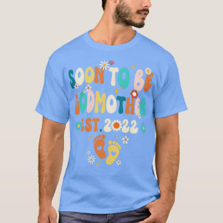 Soon To Be Godmother 2023 Pregnancy Announcement T-Shirt