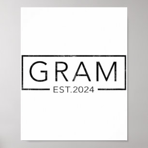 Soon To Be Gram 2024 Mothers Day Gram Est 2024  Poster