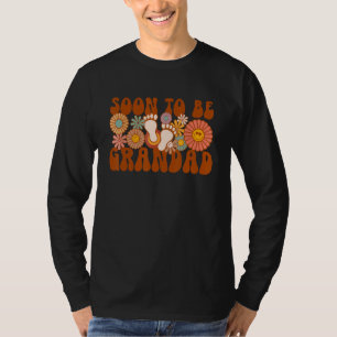 Soon To Be Grandad Groovy Gender Announcement Fami T-Shirt