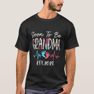 Soon To Be Grandma 2023 Mother'S Day First Time Gr T-Shirt