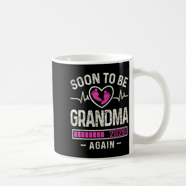 Soon To Be Grandma Again 2026 Expecting Baby Grand Coffee Mug (Right)
