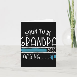 Soon To Be Grandpa 2026 Promoted To Grandpa 2026 Card