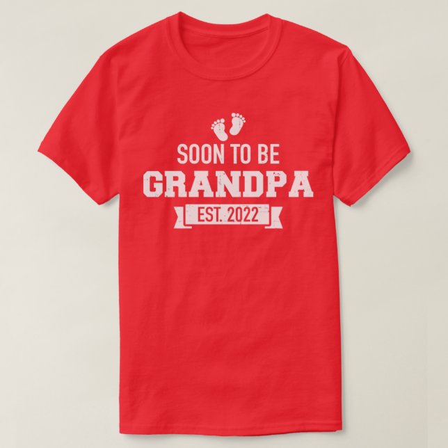 Soon to be grandpa est 2022 T-Shirt (Design Front)