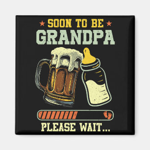 Soon To Be Grandpa Est 2025 Pregnancy Announcement Magnet