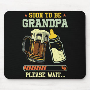 Soon To Be Grandpa Est 2025 Pregnancy Announcement Mouse Pad