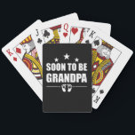 Soon To Be Grandpa Grandad Pregnancy Announcement Playing Cards<br><div class="desc">1</div>