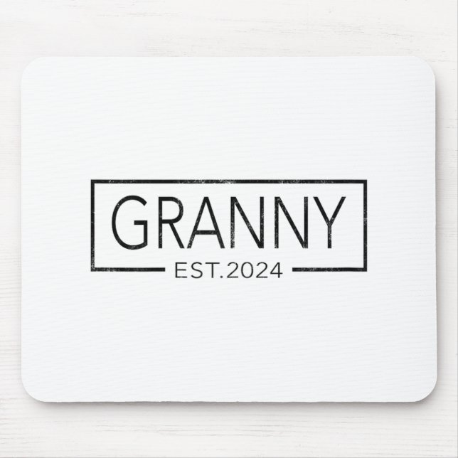 Soon To Be Granny 2024 Mothers Day Granny Est 2024 Mouse Pad (Front)