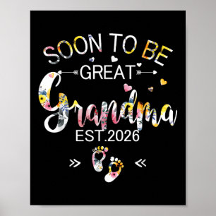 Soon To Be Great Grandma 2026 Mothers Day First Ti Poster