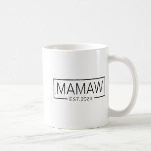 Soon To Be Mamaw 2024 Mothers Day Mamaw Est 2024 Coffee Mug