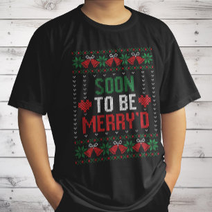 Soon to be Married Merry'd Christmas Bride & Groom T-Shirt