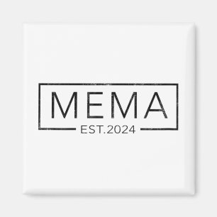 Soon To Be Mema 2024 Mothers Day Mema Est 2024  Magnet
