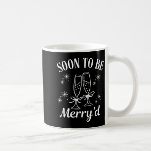 Soon To Be Merry'd Christmas Couple Engagement  Coffee Mug
