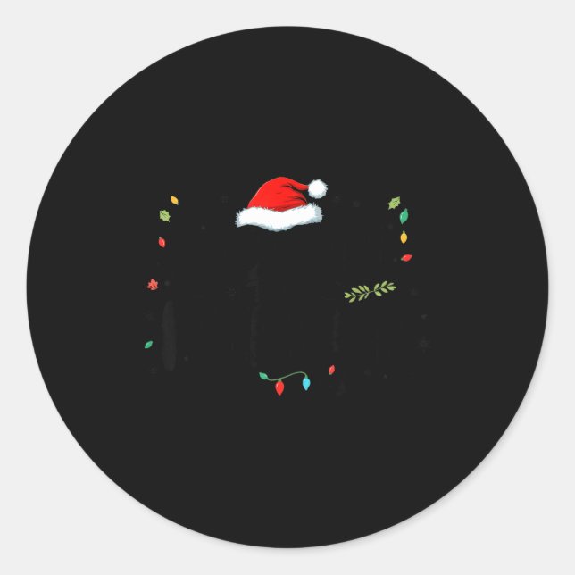Soon To Be Merry'd Christmas Engaged Fiance Santa  Classic Round Sticker (Front)
