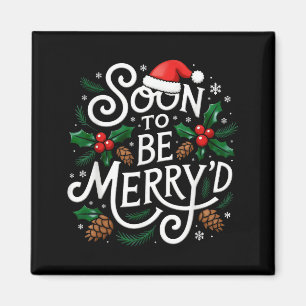 Soon To Be Merry'd Christmas Engaged Fiance Santa  Magnet