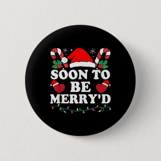 Soon To Be Merry'd Engaged Matching Couples Christ 6 Cm Round Badge