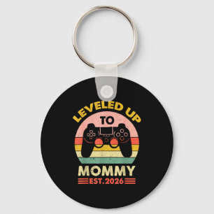 Soon To Be Mom 2026 Funny I Leveled Up To Mommy 20 Key Ring