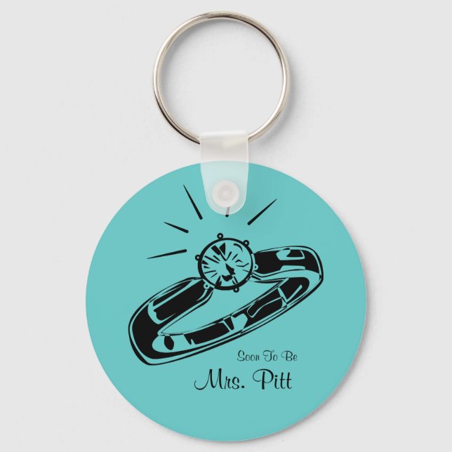 Soon To Be Mrs. Custom Keychain (Front)