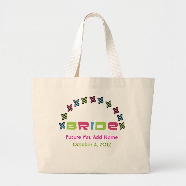 Soon to Be Mrs. Large Tote Bag (Front)